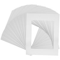 10 of White 18x24 conservation archival whitecore mat,fits 12x18 +back