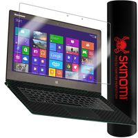 Skinomi TechSkin - Lenovo Yoga 2 Pro Screen Protector Ultra Clear Shield + Black Carbon Fiber Full Body Protective Skin +