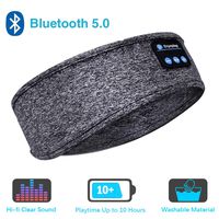 Sleep Headphones Bluetooth Headband,Upgrage Soft Sleeping Wireless Music Sport Headbands, Long Time Play Sleeping Headsets with Built in Speakers Perfect for Workout, Running, Yoga (Gray)