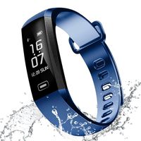 RAFERIAM Smart Bracelet Watch Bluetooth Wireless Smart Fitness Wrist Watches Tracker Blood Pressure Heart Rate Monitor for Iphone Android ( Blue )