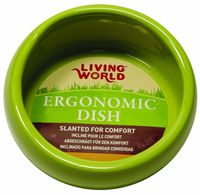 Living World Ergonomic Dish, Green, Small