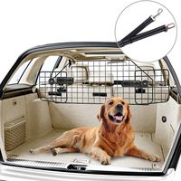 PUPTECK Dog Barrier for SUV Cars - Heavy Duty Adjustable Pet Wire Barrier