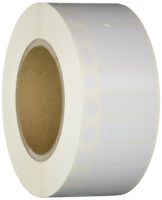 Brady THT-190-492-3 Matte Label, Freezerbondz II Polyester, 0.600" H x 1.625" W, White, 1 Quantity per Row, 3000/Roll (Pack of 3000)