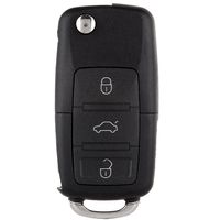 SCITOO Keyless Entry Remote Flip Key FOB Shell 1PC 4 Button Replacement fit Volkswagen Beetle/Golf/Jetta/Passat HLO1J0959753AM