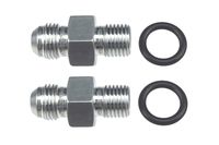 ICT Billet - Transmission Adapter Fittings Front and Rear -6AN Flare to 1/4" NPSM TH350 TH400 4L60E 700R4 200-4R TR6060 AOD 4R100 4R70W C5 Aluminum 551114