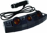Bell Automotive 22-1-39023-8 Black 3-Outlet Power Strip
