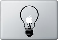 Light Bulb Macbook Decal Mac Decal Macbook Pro Laptop Sticker Vinyl Decal Mac Apple Skin 13 15 17