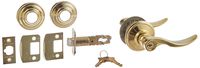 Schlage FA51-STA St. Annes Keyed Entry F51A Panic Proof Door Lever with Andover, Polished Brass