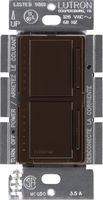 Lutron Maestro Dual Dimmer Switch for Incandescent and Halogen Bulbs, 300-Watt, Single-Pole, MA-L3L3-BR, Brown