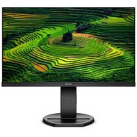 Philips 241B8QJEB 24" Frameless Monitor, Full HD IPS, USB 3.0 hub, Built-in Speakers, VESA, Height Adjustable Stand, TCO Edge, 4Yr Advance Replacement Warranty