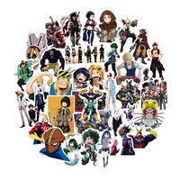 My Hero PVC Waterproof Stickers Bomb Superheroes for Laptop, Notebooks, Car, Bicycle, Skateboards, Luggage Decoration 50PCS
