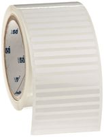 Brady THT-142-423-2.5 2.5" Width x 0.2" Height, B-423 Permanent Polyester, Gloss Finish White Thermal Transfer Printable Label (2500 per Roll)