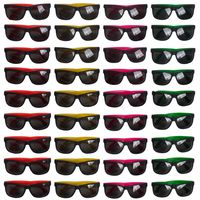 Funny Party Hats Neon Sunglasses- 36 Pack - Bulk Sunglasses - Party Glasses - Pool Party - Beach Party Favors
