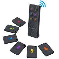 Key Finder, TBMax Anti-Lost Item Locator Tracker with Remote Control [1 Transmitter + 6 Receivers] Ideal for Phone, Car Keys, Wallet, Purse Tracker, Great Gift for Men Women Mom Dad Children