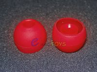 3 Pair Monster Diddybeats Heartbeats RED Medium Replacement Silicone Ear Buds Gels Cushions Tips