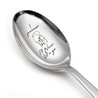 Gifttoys I promise i will never let you go-engraved spoon-love gifts-love gifts for girlfriend-love gifts for husband-love gifts for wife