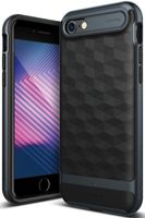 Caseology Parallax for Apple iPhone 8 Case (2017) / for iPhone 7 Case (2016) - Award Winning Design - Black/Deep Blue