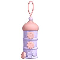 Formula Dispenser LANEYLI Baby Milk Powder Formula Dispenser Non-Spill Twist-Lock Stackable Snack Storage Container On-The-Go BPA Free Castle Design 3 Feeds
