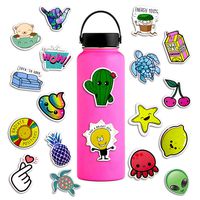 50 Pieces of Vinyl Personalized Stickers Waterproof and Durable Fashion and Cute, This Decal is Very Suitable for Water Bottle Laptop Phone Suitcase.