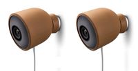 Colorful Silicone Skins for Nest Cam Outdoor Security Camera - Protect and Camouflage Your Nest Cam Outdoor with These UV Light- and Weather Resistant Silicone Skins (2 Pack, Brown)