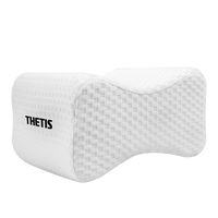THETIS Homes Knee Pillow for Side Sleeper Leg Pillow for Sciatic Nerve Pain Relief, Back, Hip, Pregnancy and Spine Alignment - Memory Foam Orthopedic Legacy Leg Pillow with Washable Cover