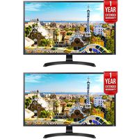 2 Pack of LG 32" 3840x2160 Ultra HD 4k LED Monitor (32UD59-B) + 2x 1 Year Extended Warranty