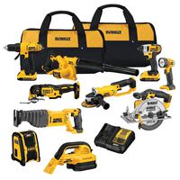 DEWALT 20V MAX Cordless Drill Combo Kit, 10-Tool (DCK1020D2)