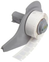 Brady M71-4-478 0.4" Width x 0.4" Height White Color B-478 Static Dissipative Polyimide Labels With Gloss Finish For BMP71 Printers (500 Per Roll)
