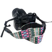 Coromose Camera Shoulder Strap Belt For SLR DSLR Nikon For Canon Sony (Pink)