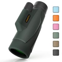 Emarth Hawkeye Monocular 8x42 High Power Bak4 FMC Compact Telescope for Hunting Boating Wildlife Green