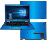Decalrus - Protective Decal for Lenovo ThinkPad X1 Yoga (1st Gen.) (14" Screen) Laptop LITE Blue Texture Brushed Aluminum Skin Skins Decal for case Cover wrap BAthinkpadX1yogaLiteBlue