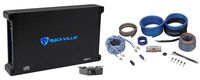 Rockville dB14 4000 Watt/2000w RMS Mono Class D 2Ohm Car Audio Amplifier+Amp Kit