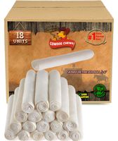 5-6 Inch Retriever Roll Skinny - Chewing Dog Treat for Small Dogs, 100% Natural - Natural Grass Fed Livestock from South America - USDA/FDA Approved (18 Pack)