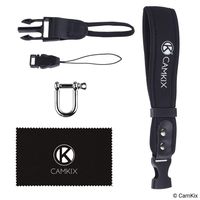 Wrist Strap for GoPro, DSLR and Compact Cameras - Extra Strong and Durable - Comfortable Neoprene Bracelet - Adjustable Fit - Quick Release Clip - Extra Tether and Cleaning Cloth Included