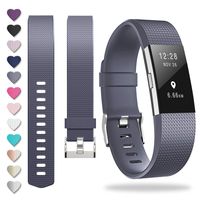 ZEROFIRE Compatible for Fitbit Charge 2, Replacement Adjustable Sport Bands for Charge 2 Heart Rate Fitness Wristbands, Women Men, Small and Large