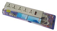 Wonpro WES4.5-D105 Universal Power Strip 5-Outlet Surge Protector, 110V - 220V/250V