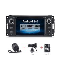 Android 9.0 Car Stereo CD DVD Player in Dash Car Radio Multimedia Player Navigation System with 6.2" LCD Bluetooth WiFi GPS for Jeep Wrangler Dodge Chrysler