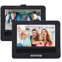 WONNIE Car Headrest Mount Holder Combo for 10.5'' Portable Dual DVD Player