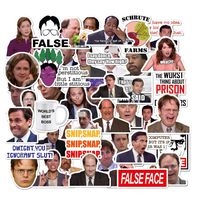 The Office Sticker, 50 Pack Waterproof Vinyl Funny Decals for Laptop, Water Bottle, Hydro Flask, Car, Bumper, Phone, Computer, Skateboard, Motorcycle, Luggage, Guitar