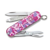 Victorinox Swiss Army Classic SD Pocket Knife, Pink Camo