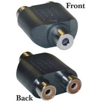 ACL 3.5mm Female to Dual RCA Female (Red/White) Audio Adapter, 1 Pack