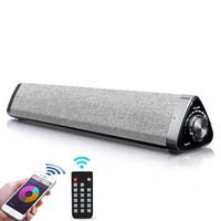 Bluetooth Sound Bar, PON Wired and Wireless Speakers with Remote Control, Home Theater, TF Card-Surround SoundBar for TV/Cellphone/Tablet, 2.0 Channel Soundbar with 2x5w Speakers