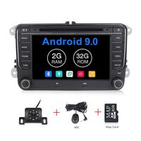 Android 9.0 OS 7 inch Touch Screen Car Radio Systems DVD for VW Volkswagen Beetle Skoda Golf 5 Golf 6 Polo Passat B7 T5 CC Jetta Tiguan Vehicle GPS Car Multimedia Navigation