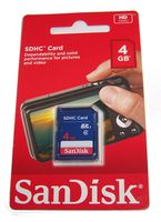 SanDisk SDHC 4GB Memory Card Class 4 - SanDisk 4 GB SD Memory Card