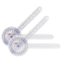Ever Ready First Aid Plastic 12" Goniometer 360 Degree ISOM - 2 Pack