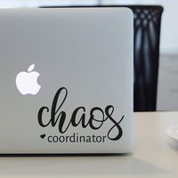 Kate KLC Chaos Coordinator Decal - Teacher Sticker - Mom Decal - Laptop Decal - MacBook Sticker - Computer Decal - Car Decal - Yeti Decal - Laptop Sticker and Stick