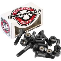 Independent Genuine Parts Cross Bolts Standard Phillips Skateboard Hardware (Black/Black, 1 1/4")