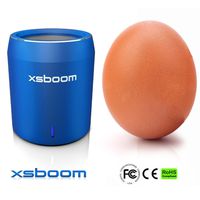 XSBOOM Mini Bluetooth Speaker With Mic V4 | 2014 Best Wireless Portable Sound System Speakers Microphone Free Gift Box And Carry Bag | 100% | Perfect Gift For Christmas Mom Dad Teenager Graduation Teacher Student | Blue
