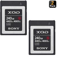 Sony Professional XQD G Series 240GB Memory Card (QD-G240F) (2-Pack)