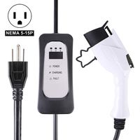 Orion Motor Tech Level 1 EV Charger (110V, 16A, 30FT), Portable EVSE Home Electric Vehicle Charging Station Compatible with Chevy Volt, Nissan Leaf, Fiat, Ford Fusion (SAE J1772-EVSE UL Recognized)